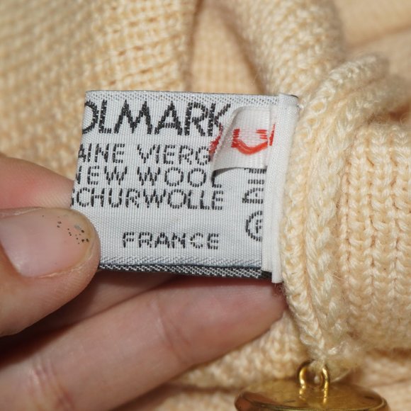 Vintage 80s Wool Knit Sweater Coat - Picture 8 of 10